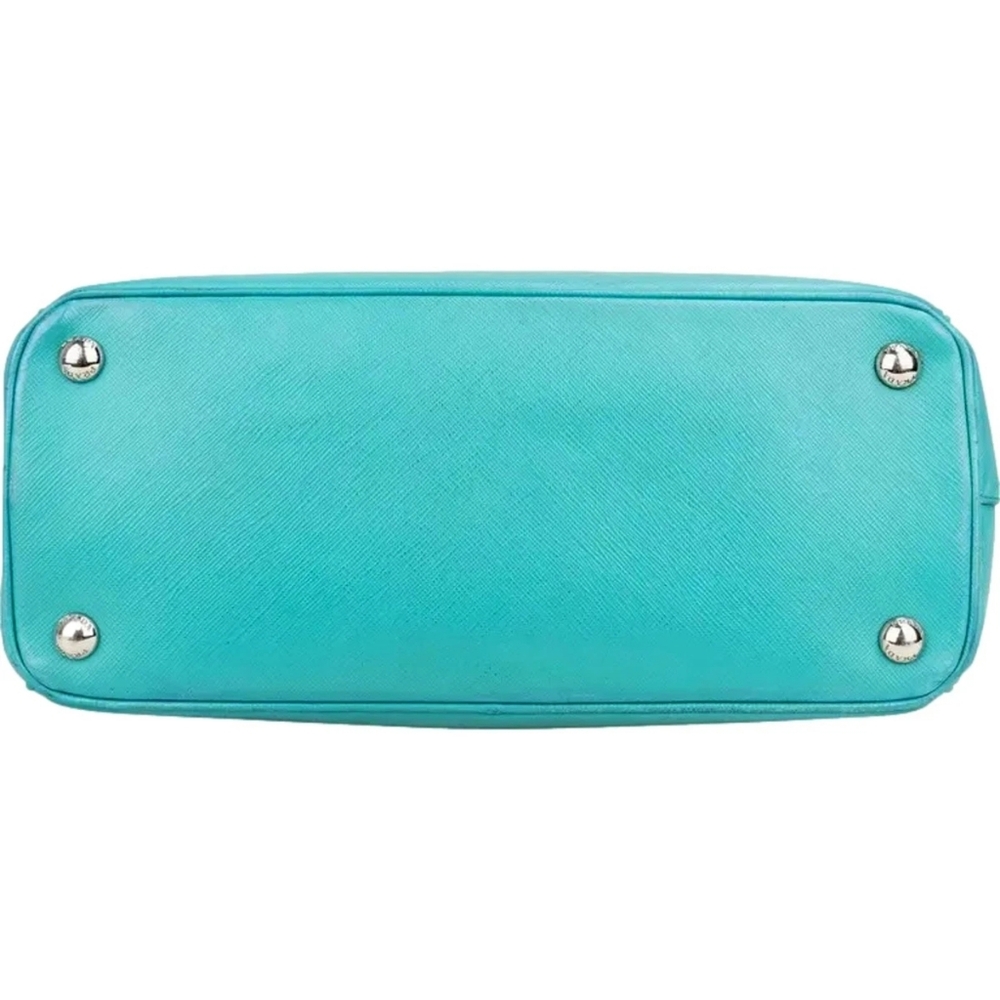 Like NEW Prada Galleria Saffiano LUX Leather Tote Handbag Giada Teal TIFFANY BLU - Picture 9 of 16